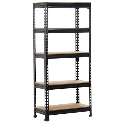 Giá lưu trữ Boltless 5 tầng Giá đỡ nhà để xe hạng nặng Giá đỡ đơn vị
