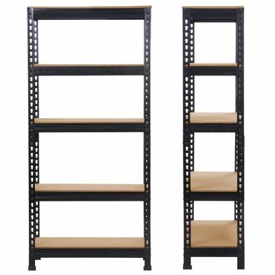Giá lưu trữ Boltless 5 tầng Giá đỡ nhà để xe hạng nặng Giá đỡ đơn vị