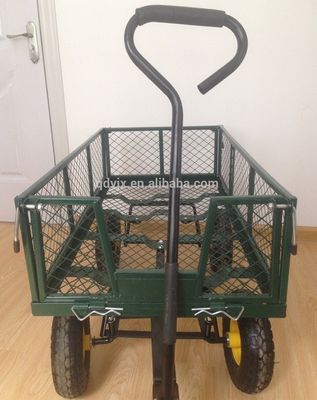 Chiếc xe lưới vườn 75L hạng nặng với các mặt lưới có thể tháo rời để chuyển đổi thành xe ô tô kim loại tiện ích