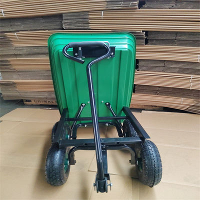 Khay nhựa 50L Xe chở rác làm vườn Xe chở rác Xe đẩy chở cát có tay cầm