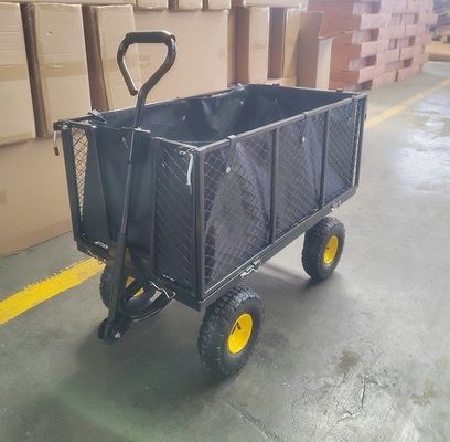 Giỏ lưới sân vườn cực lớn Xe đẩy thép hạng nặng Tiện ích làm vườn