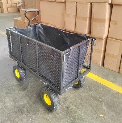 Giỏ lưới sân vườn cực lớn Xe đẩy thép hạng nặng Tiện ích làm vườn