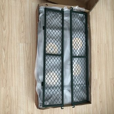 50L Utility Mesh Steel Garden Cart Folding Utility Wagon với các mặt có thể tháo rời và bánh xe 4,10/3,50-4 inch