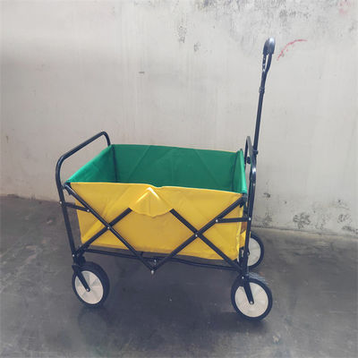 Lưu trữ hoạt động Xe di động 4 bánh có thể gập lại trên bãi biển với tay cầm có thể điều chỉnh