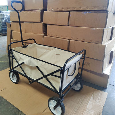 Xe đẩy bốn bánh bằng thép không gỉ có thể gập lại trong vườn bền