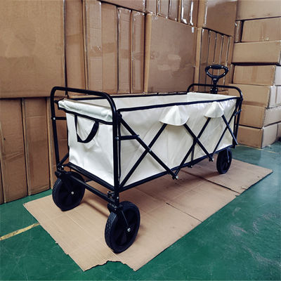 Tiện ích gấp Barrow cắm trại ngoài trời với thân mở rộng Bánh xe xoay 360 độ