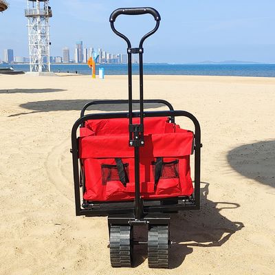 Bánh xe rộng Thực tế có thể gập lại trên bãi biển Giỏ hàng hàn Lưu trữ công nghiệp Toa xe gấp