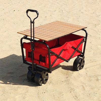 Bánh xe rộng Thực tế có thể gập lại trên bãi biển Giỏ hàng hàn Lưu trữ công nghiệp Toa xe gấp