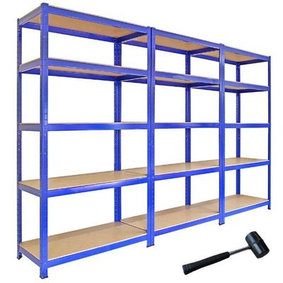 Giá đỡ lưu trữ Boltless bằng thép Hiển thị Thiết bị lưu trữ Giá đỡ kho thép 5 tầng