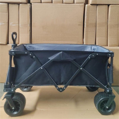 Vải tùy chỉnh Bánh xe PU Cắm trại Xe đẩy tay gấp ngoài trời Toa xe