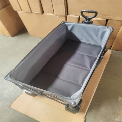 Vải tùy chỉnh Bánh xe PU Cắm trại Xe đẩy tay gấp ngoài trời Toa xe