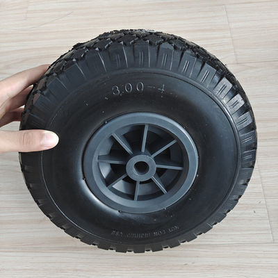 Bánh xe lốp cao su khí nén 10 inch 3.00-4 cho xe đẩy tay Dolly