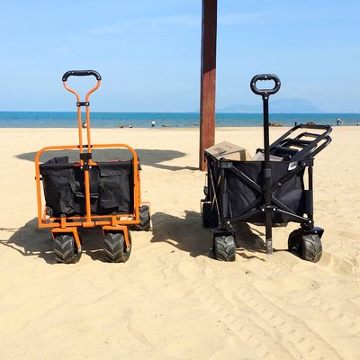 Wide Wheel Beach Folding Wagon Cart Thiết kế mở phía sau Mục đích chung