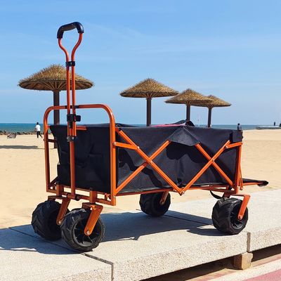 Wide Wheel Beach Folding Wagon Cart Thiết kế mở phía sau Mục đích chung