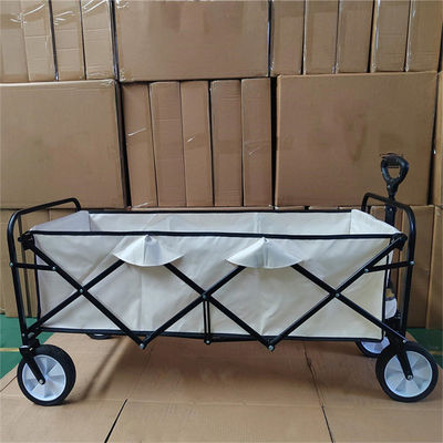 Điều khiển dễ dàng Giỏ mua hàng có thể thu gọn Khung kim loại Xe cắm trại gấp