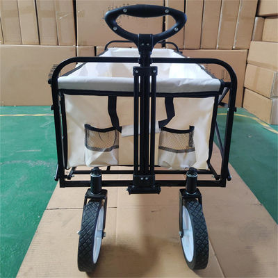 Điều khiển dễ dàng Giỏ mua hàng có thể thu gọn Khung kim loại Xe cắm trại gấp