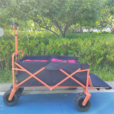 PU Wheel Picnic Cắm trại ngoài trời đa năng Xe đẩy trong vườn Xe đẩy có thể gập lại