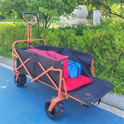 PU Wheel Picnic Cắm trại ngoài trời đa năng Xe đẩy trong vườn Xe đẩy có thể gập lại