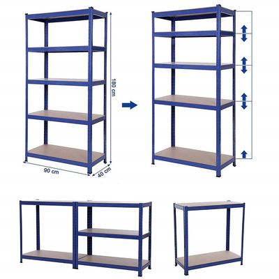 Cửa hàng tùy chỉnh Giá đỡ kho trưng bày bằng thép không gỉ 5 tầng để lưu trữ
