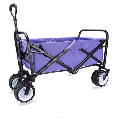Xe bốn bánh gấp trên bãi biển Wagon Garden Hand Cart Xe đẩy mua sắm có thể thu gọn