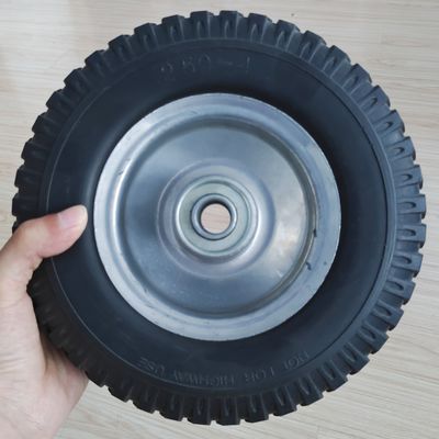 8 inch 2.50-4 Bánh xe lốp cao su khí nén màu vành tùy chỉnh cho xe đẩy bánh xe Barrow