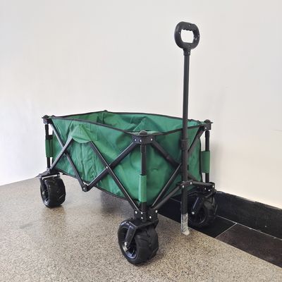 Double Deck Oxford Vải Toa xe bãi biển có thể gập lại Khung kim loại Xe cắm trại