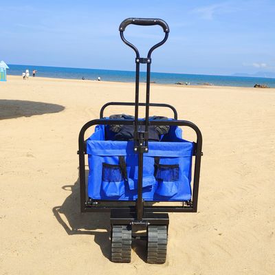 Xe cắm trại gấp Bánh xe PP rộng Công suất lớn Xe đẩy bãi biển có thể thu gọn