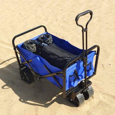 Xe cắm trại gấp Bánh xe PP rộng Công suất lớn Xe đẩy bãi biển có thể thu gọn