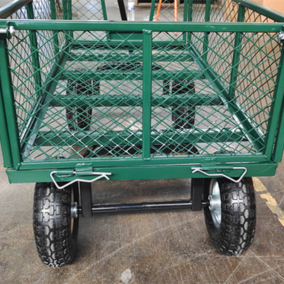 Công việc nặng bốn bánh lưới kim loại vườn xe - hoàn hảo cho các nhiệm vụ ngoài trời