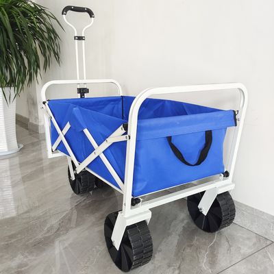 Cấu trúc cơ thể có thể thu gọn tùy chỉnh Bánh xe PP Xe đẩy bãi biển Xe cắm trại gấp