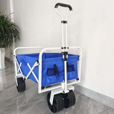Cấu trúc cơ thể có thể thu gọn tùy chỉnh Bánh xe PP Xe đẩy bãi biển Xe cắm trại gấp