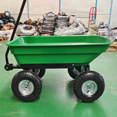Xe kéo tay phổ biến Garden Dump Cart 350-4 Bánh xe khí nén Dung tích 50L