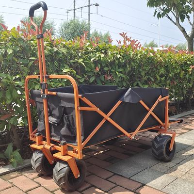 Cấu trúc mở phía sau Xe đẩy bãi biển gấp Xe bánh rộng Xe cắm trại