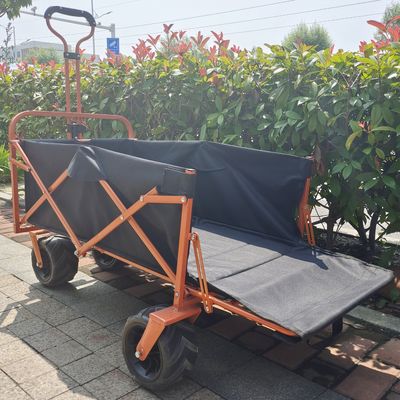 Cấu trúc mở phía sau Xe đẩy bãi biển gấp Xe bánh rộng Xe cắm trại