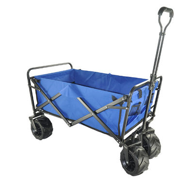 Folding Wagon Tay cầm kéo dài Xe cắm trại có thể gập lại Xe đẩy bãi biển gấp