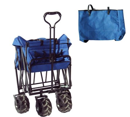 Folding Wagon Tay cầm kéo dài Xe cắm trại có thể gập lại Xe đẩy bãi biển gấp
