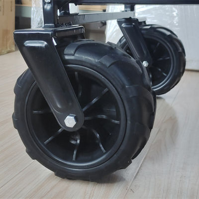 Folding Wagon Tay cầm kéo dài Xe cắm trại có thể gập lại Xe đẩy bãi biển gấp
