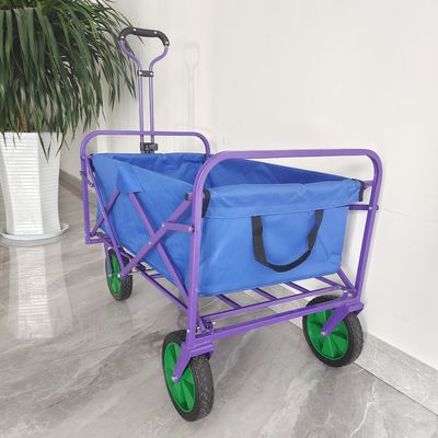 Xe cắm trại bằng vải hai lớp Bánh xe PVC 8 ​​inch Xe đẩy tay di động Xe đẩy gấp