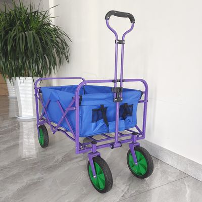 Xe cắm trại bằng vải hai lớp Bánh xe PVC 8 ​​inch Xe đẩy tay di động Xe đẩy gấp