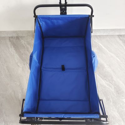 Khung thép không gỉ Có thể gập lại Toa xe Bánh lốp bằng khí nén Xe di động trong vườn