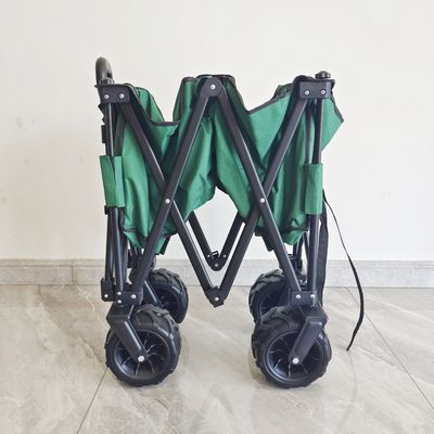 Xe cắm trại ngoài trời 140LB Dễ dàng Mang theo Bánh xe Pu rộng Có thể gập lại Toa xe