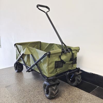 Bánh xe rộng Xe đẩy bãi biển có thể gập lại Xe cắm trại đa năng Xe đẩy gấp Toa xe