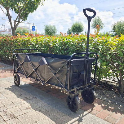 Xe cắm trại dã ngoại có thể thu gọn Công suất mở rộng Toa xe gấp Bốn bánh xe PVC lớn