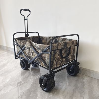 Xe đẩy làm vườn có thể gập lại hạng nặng Tải trọng 160LB 4 bánh Xe đẩy cắm trại trên bãi biển