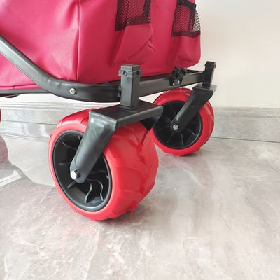 70KG Capacity Outdoor Camping Cart Wheels Big Collapsible Beach Slider Car