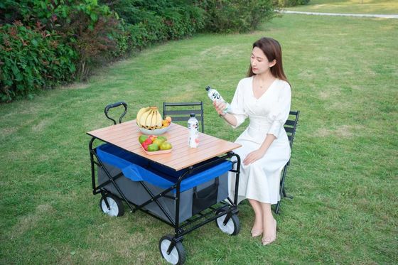 Xe cắm trại ngoài trời 8 inch bánh xe gấp xe đẩy xe đẩy phục vụ gấp