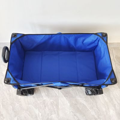 Cắm trại Không gian lớn xe tải bãi biển gấp với tay cầm điều chỉnh bánh xe rộng
