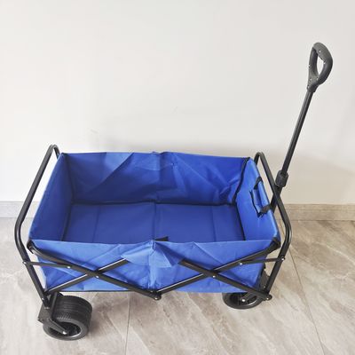 Cắm trại ngoài trời xe tải bãi biển gấp với phanh băng PU bánh xe rộng