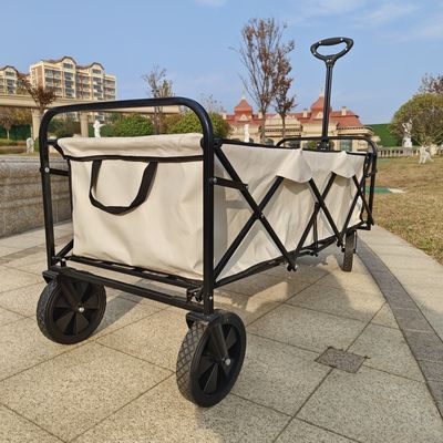 Bạch Long Bốn bánh xe Cắm trại Vườn Gỗ Gập Gói Gói Gập Bàn PVC bánh xe