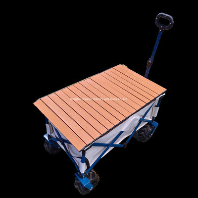 Thang kéo dài bãi biển xe tải gấp Camper bánh xe PU khung thép nặng bánh xe rộng